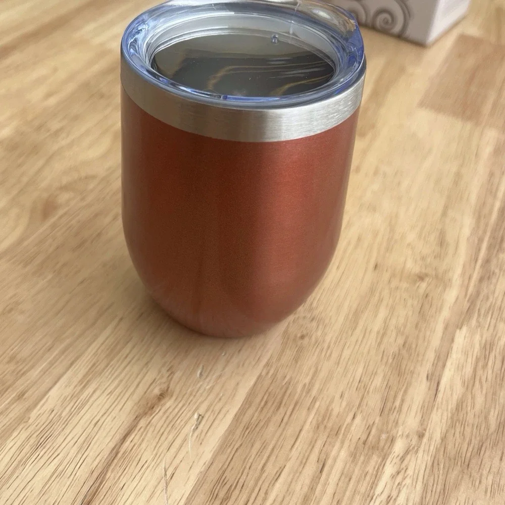 12oz Wine Tumbler‎ Stainless Steel Sip Lid Vacuum Double Wall Insulated Cup